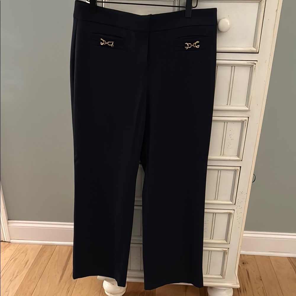 Ann Taylor Navy Straight Leg Pants